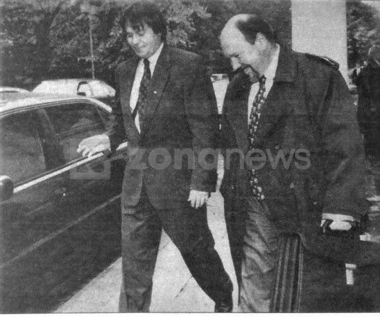  Александър Маринов, ръководител на СТратегическия съвет при президента и и Илия Павлов през 1996 